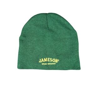 Jameson Irish Whiskey Green Embroidered Beanie Winter Knit Hat